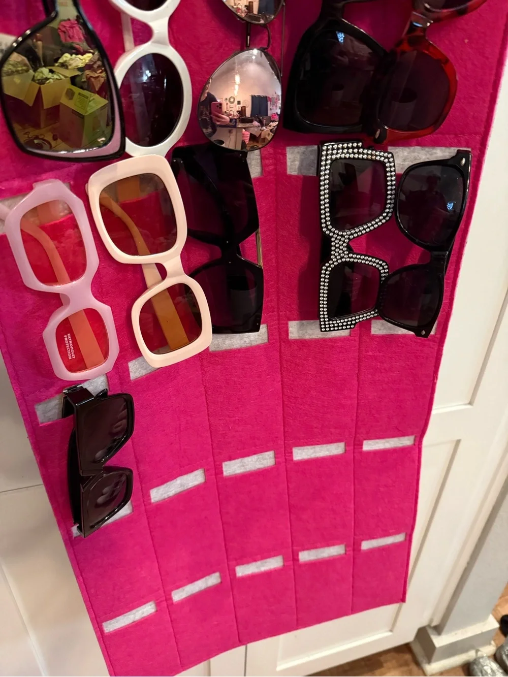 sunglasses bundle-11 pairs of sunglasses- includes hanger for organizing